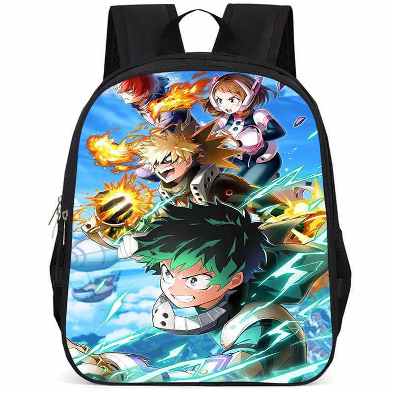My Hero Academia 15-inch Large Capacity Lightweight Oxford School Backpack For Kids
