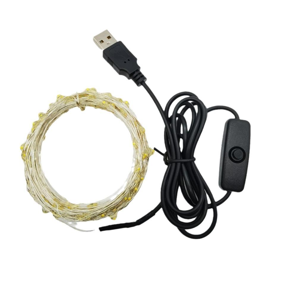 12m Length LED String Lights IP65 Waterproof Festival String Lights USB Fairy Lights For Xmas