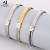 6mm Stainless Steel Three Wire Mesh Chain Bracelet for Men Women Silver&Gold Color Punk DIY Name Fashion Jewelry Gift