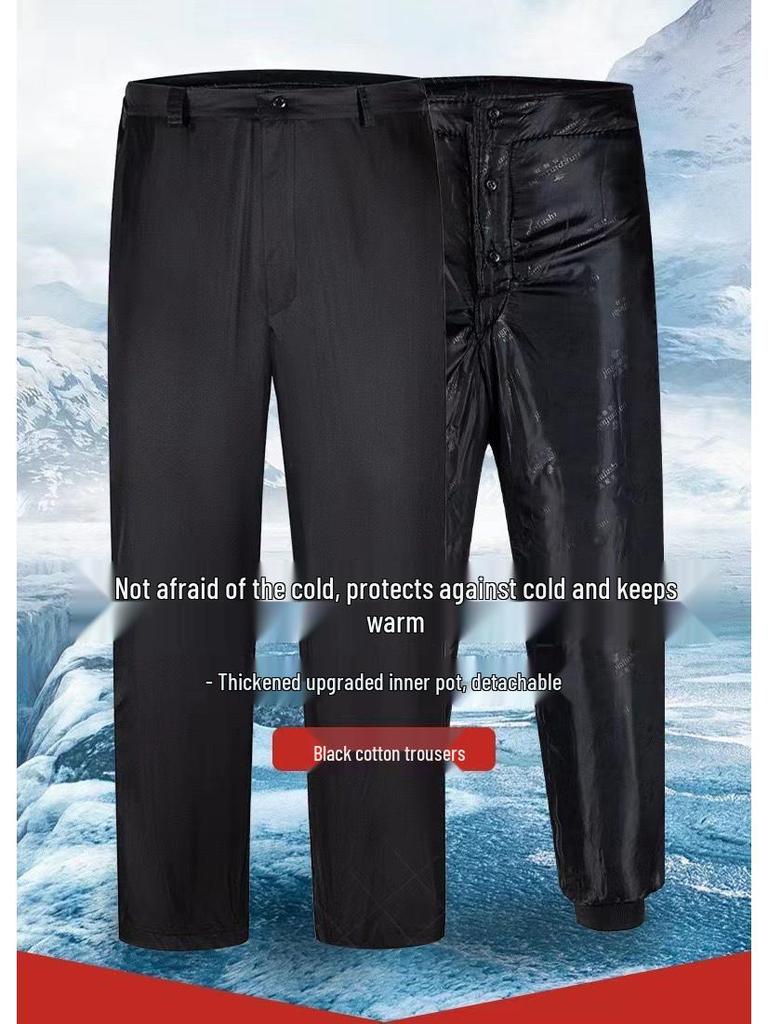 Autumn & Winter Windproof Waterproof Multi-functional Security Guard Coat with Cotton Insulation