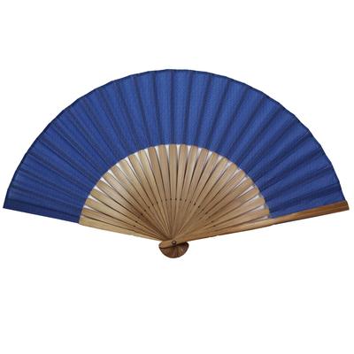 Folding Business Mountain with Original Box [Osaka Choseido] Men's Fan, Stylish, Style, Pattern, Navy,