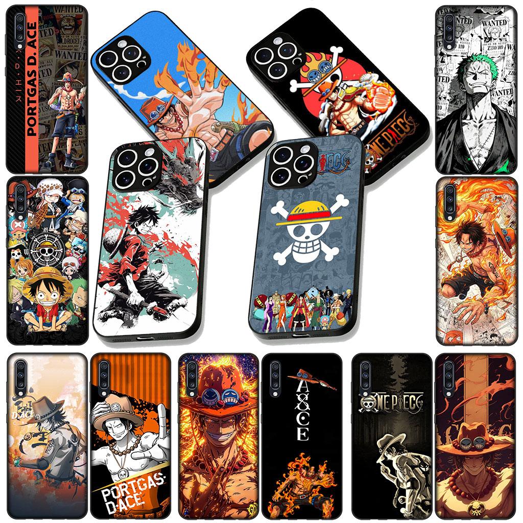 Cover for Samsung Galaxy A05 A06 A14 A50 A51 A52 A12 A13 A17 A70 A07 A25 A26 A56 A23 M53 Case Portgas D Ace One Luffy Piece Zoro