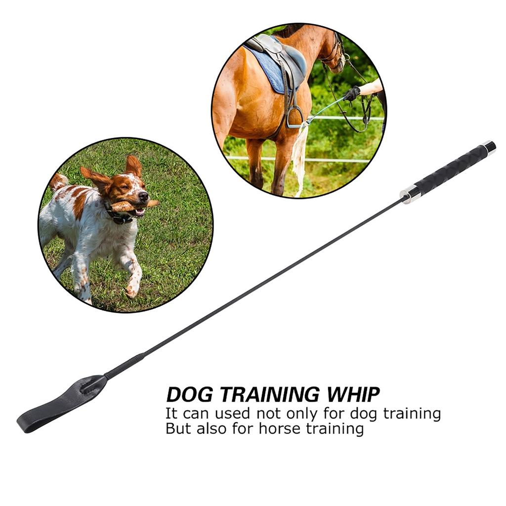 Black Fiber Reinforced Plastic Pet Training Whips Tool Supplies for Dog Behavior Management Horse Riding