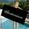 König des Bieres B-Budweiser Strandtuch Bunte Badetücher für Mädchen Mikrofaser Schnelltrocknend Sandfrei Strand Yoga Spa Fitnessstudio Pool