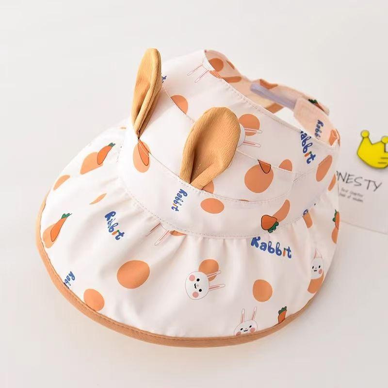 Girls Summer Wide Brim Visor Sun Hat Reversible Foldable Princess Beach UV Protection Cap for Kids Outdoor Shade