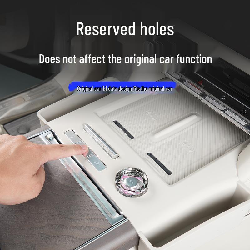 Silicone Cup Holder Pad for Zeekr 9X: Wireless Charging & Interior Car Accessory