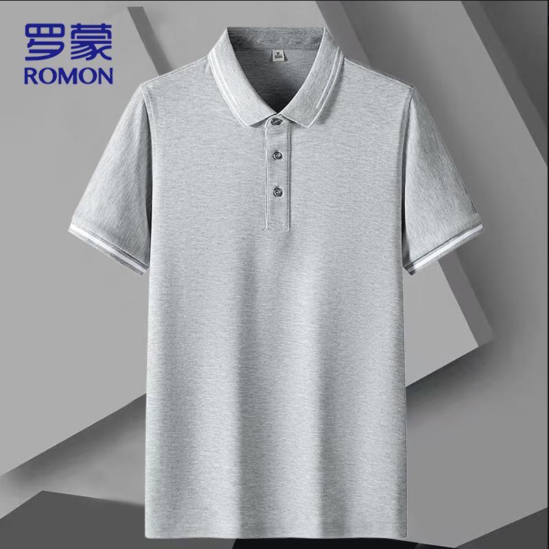 ROMON Men's Slim Fit Quick-Dry Polo Shirt