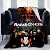 1pc Rammstein-Inspired Home Decor: Cozy Flannel Blanket, Perfect Gift for Bedroom, Living Room, Travel, Camping, Car, Beach, Office Naps, Ideal Sofa T