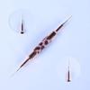 Dual-Use Nail Brush Pen Fiber Bristles Metal Body Multifunctional Nail Pen for Sculpting And UV Nail Art