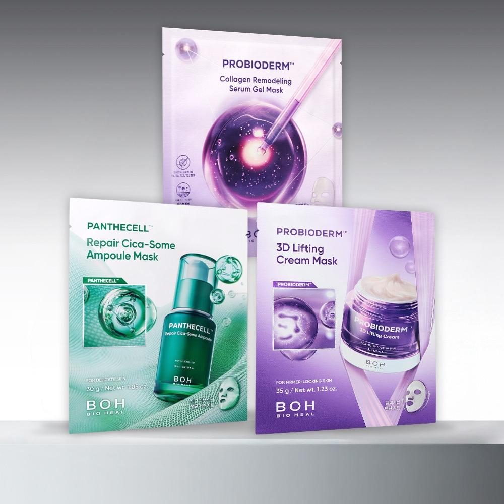 BiohealBo Bioheal Bo Mask Pack 1 Sheet  Choose 1 Of 3 Types [3d Elasticity Pore Elasticity Heat Soothing] 3d Lifting Cream Mask 1 Sheet