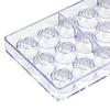 21-Loch Rosenform Transparent Hartplastik Schokoladenformen Süßigkeiten DIY Herstellungswerkzeug Haushaltsküche Backzubehör
