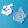 Silicone Molds Rabbit Candle Holder Resins Molds DIY Flame Candlesticks Mould