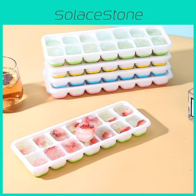 Trays Kitchen Cube Moulds Flexible Base Easy Release Ice Cubes Making Tools