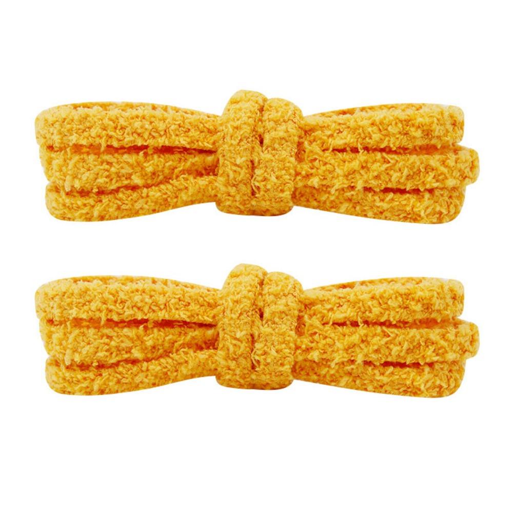 1 pár Dámské nadýchané měkké tkaničky do tenisek Ploché tkaničky Kreativní plyšové tkaničky do bot