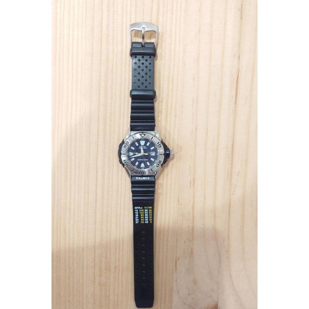 Used SEIKO PULSAR PUA115 Solar Diver 200m Waterproof