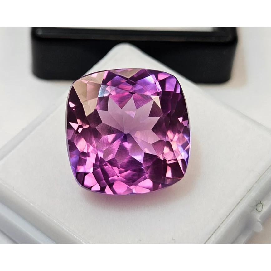 Pink Sapphire Cushion Cut 18 Ct Stunning Certified Loose Gemstone