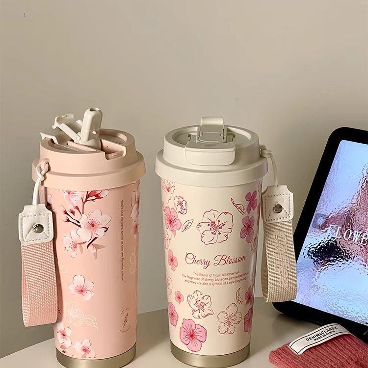 316 Stainless Steel Insulated Coffee Cup with Straw for Men, Women, and Students