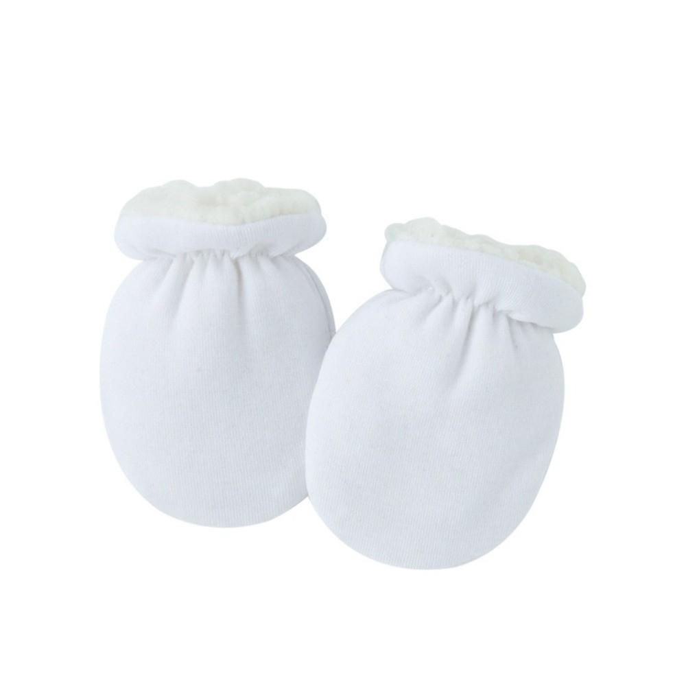 Jednoduché jednobarevné batolecí rukavice Teplé Zesílené Dětské rukavice Huňaté Novorozenecké palčáky Podzim Zima
