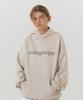 Serif Logo Hoodie (Ecru)