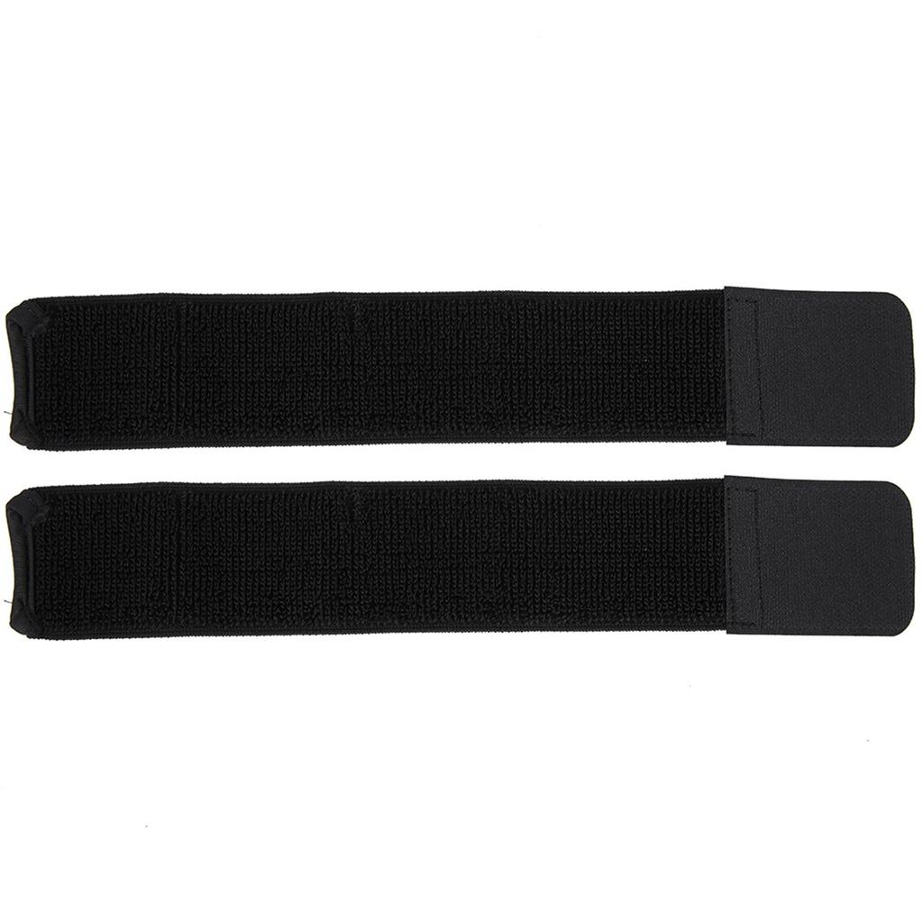 Soccer Shin Guard Fixed Bandage Tape Fastener Shinguard   Elastic Sports Strap(White)