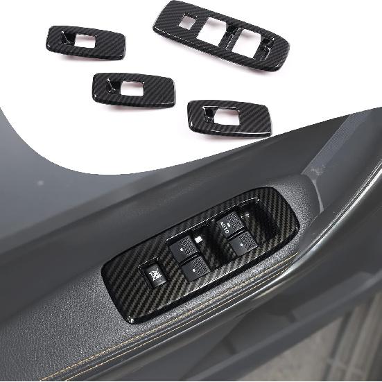 Lcojicep Window Lift Switch Cover Compatible with Ranger 2015-2021/Ford Everest, Window Lift Switch Cover Interior Button Trim Kit,Interior