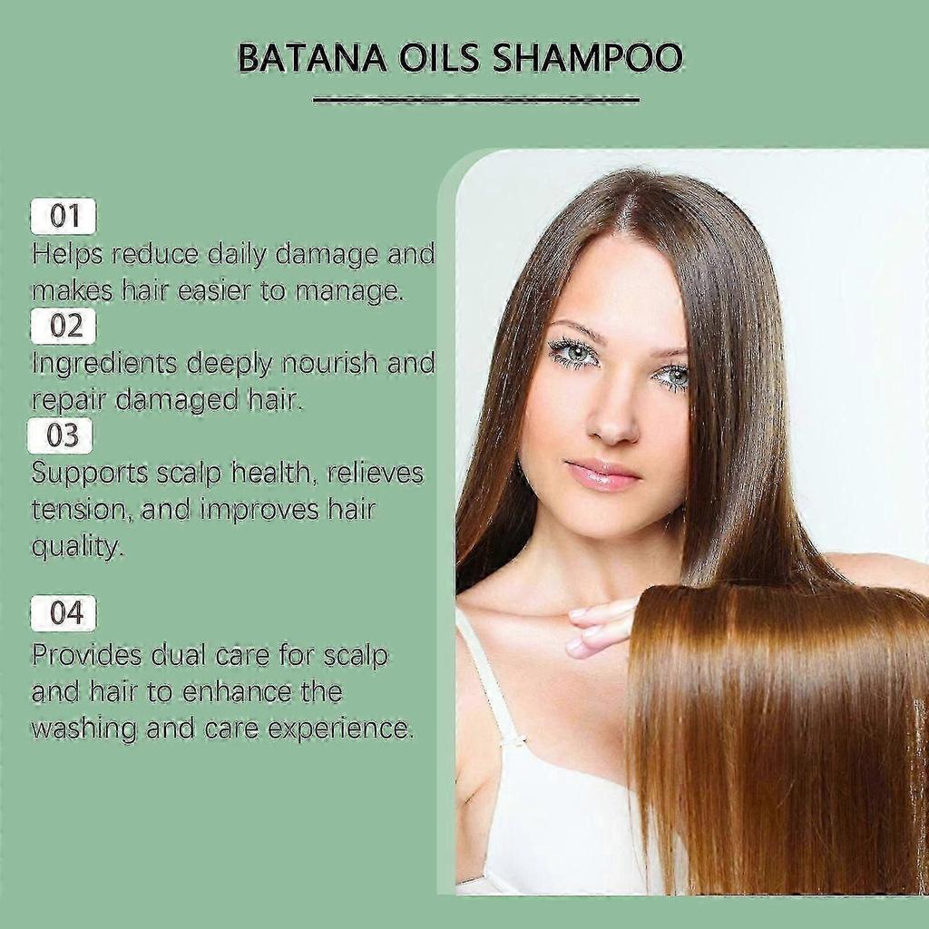 Batana Oil Hair Growth Shampoo: Natural Hair Loss Shampoo for Thinning Hair for Women and Men - Daily Hair Care at Home