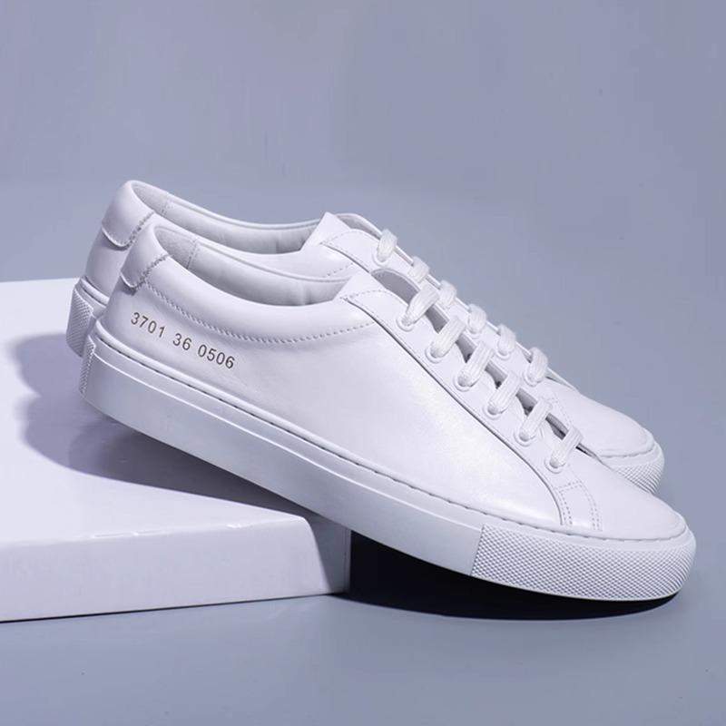 [Cowhide] Little white shoes women's shoes spring, autumn and summer new sports and leisure flat leather tide