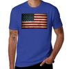 American Flag Tshirt For A Boy Vintage Clothes Summer Top Unisex Workout Shirt