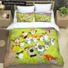 3D-Druck Cartoon Hamtaro Bettwäsche-Set Bettbezug Kissenbezug Set Weich Bequem Kindergeburtstagsgeschenk Heimtextilien