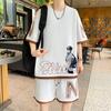 Leisure 2026 summer two-piece men's short sleeved T-shirt and shorts set, top T-shirt and jogging pants