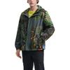 FILA X Rousseau Heritage Series Fashion Casual All-Over Print Loose Hooded Jacket Men jackets Green F11M448705F-ZA