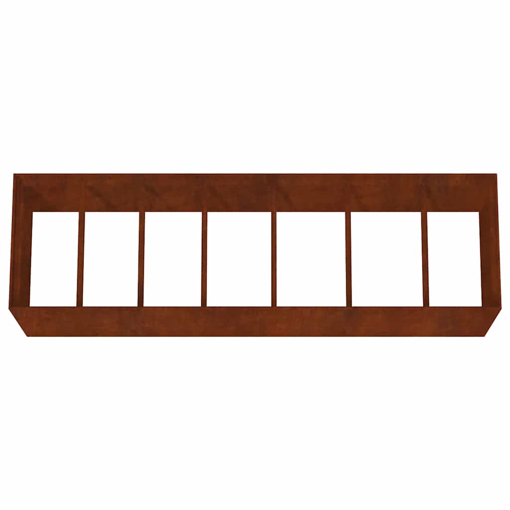 Vidaxl Podwyższona Donica, 280X80X80 Cm, Stal Kortenowska