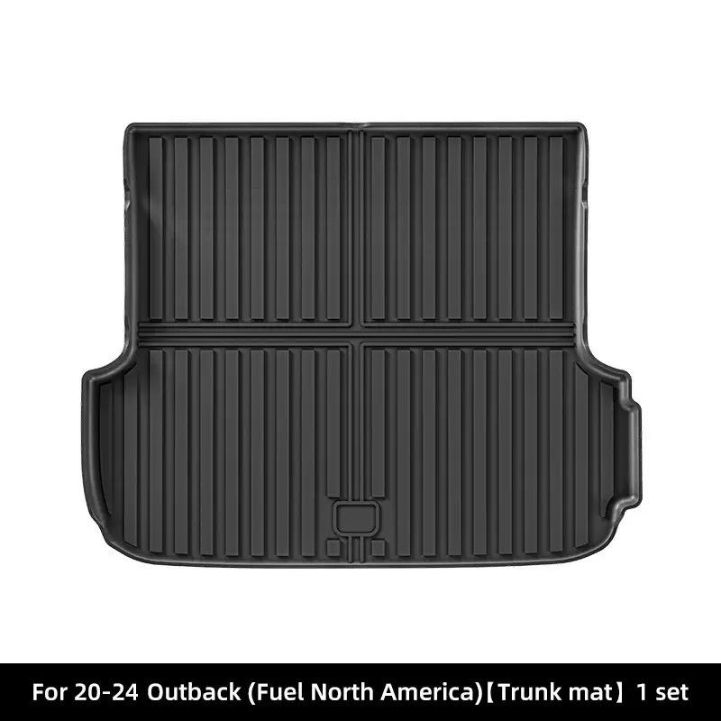 For Subaru Outback / Legacy 2020-2024 Car Trunk Mat TPE 3D All Weather Rear Seat Backrest Pad Trunk Cargo Liner Anti Dirty Pads