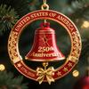 Christmas Tree Pendant U.S. 250th Anniversary Bell Ornament Festive Atmosphere