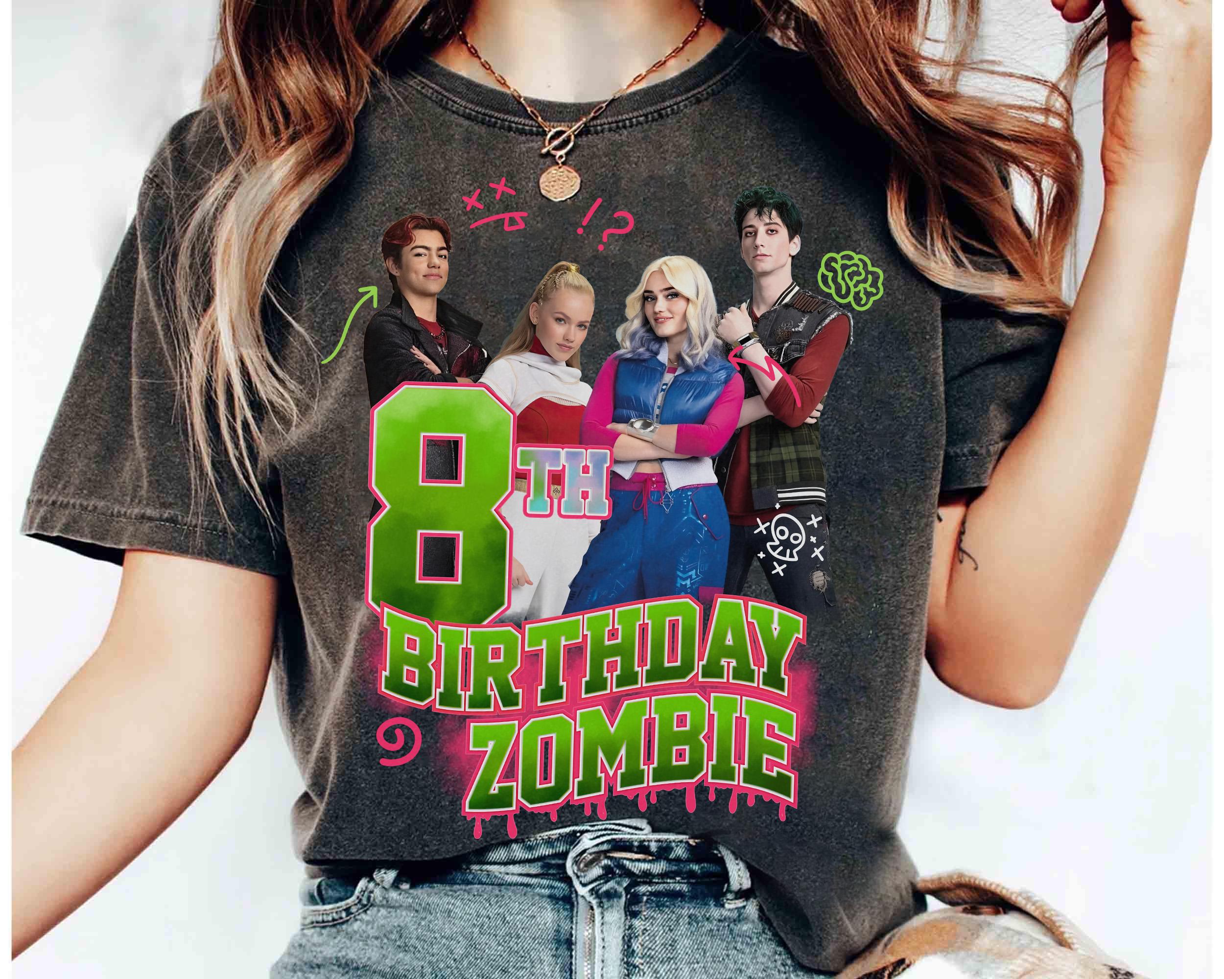 

Channel Zombies 4 Movie TShirt Best Birthday land Girls Trip Zed and Addison Victor and Nova Zombie Poster S