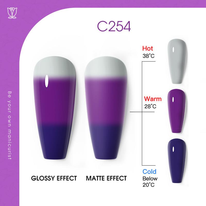 Temperature Change Nail Polish Glue Solid Color Nail Polish Gradual Change Nail Polish Glue Phototherapy Glue Nail Salon Special