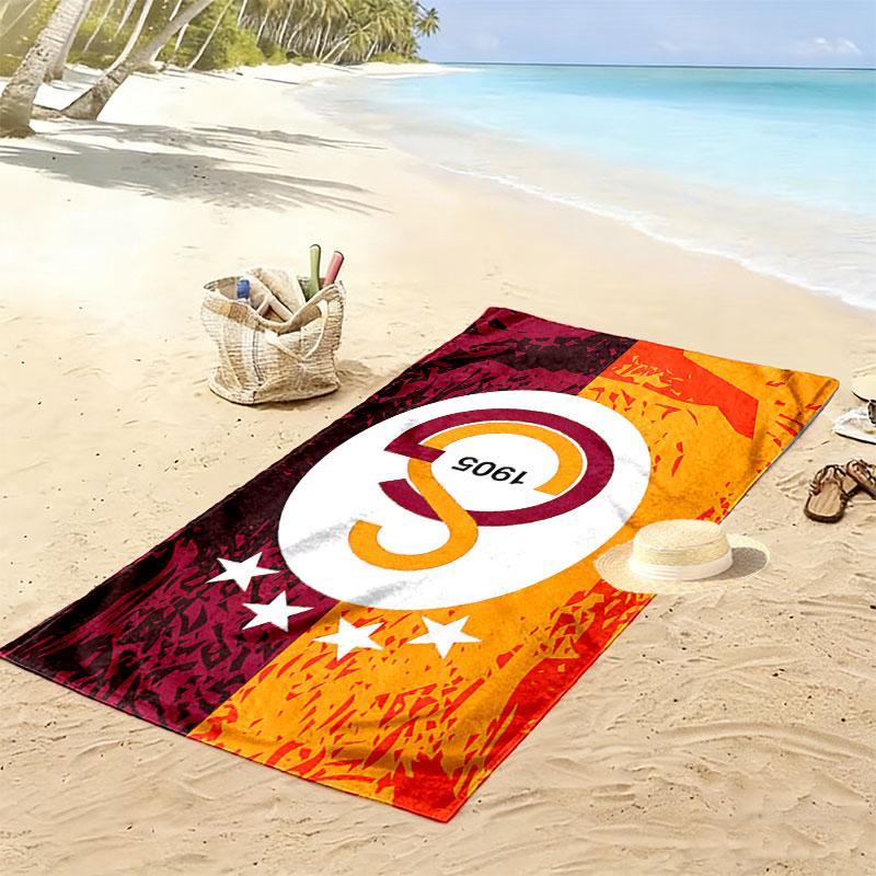 Galatasaray SK Print Beach Towel, Large Soft Quick Dry Towel for Beach Camping Swimming