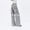 Cool Jelly Pants Yalida Laisaier Wide Leg Jeans Women's Large Straight Leg Pants