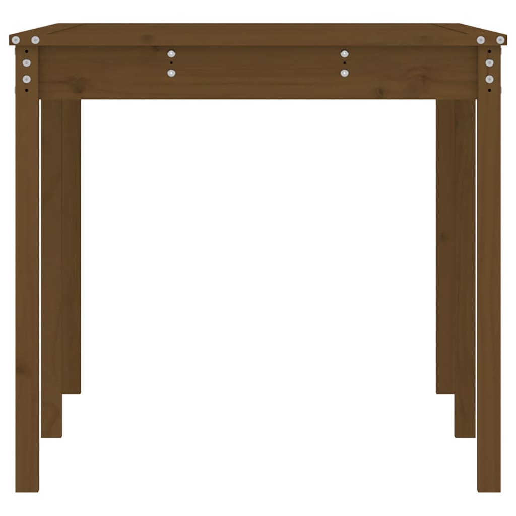 Garden Table Honey Brown 159.5 x 82.5 x 76 cm Solid Pine Wood