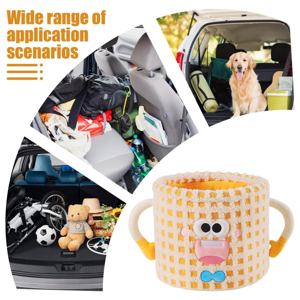 Auto Kofferraum Organizer Tragbarer Korb Lustige Dekoration Auto Organizer Rücksitz Aufbewahrung Für LKW SUV Wohnmobil Limousine Innenraum Reisen Roadtrip