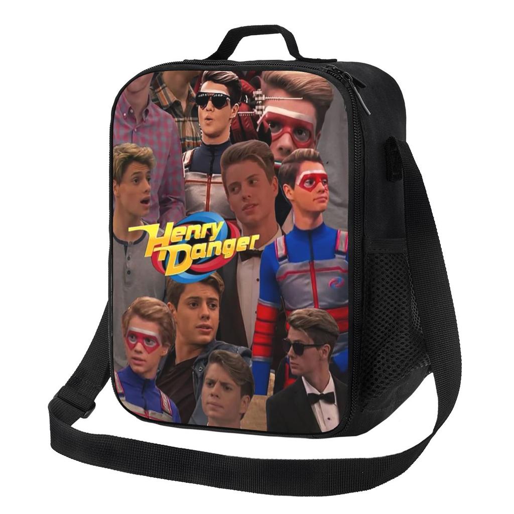 Borsa Termica per Pranzo Henry Danger per Scuola Contenitori Bento Scatole per Cibo Contenitore Ermetico Borsa Frigo Pranzo Termico Borsa Tote