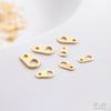 14k Gold-Filled Color-Preserving Double-Hole Clasp 8-Shaped Tag for DIY Bracelets & Jewelry Making