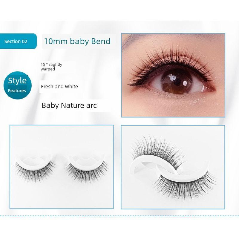 

Glue-Free Self-Adhesive Fake Eyelashes Female Nature Eyelashes Stickers 2025 New Arrival One Piece Reusable SUNFLOWER 02 Natural Density (10mm)
