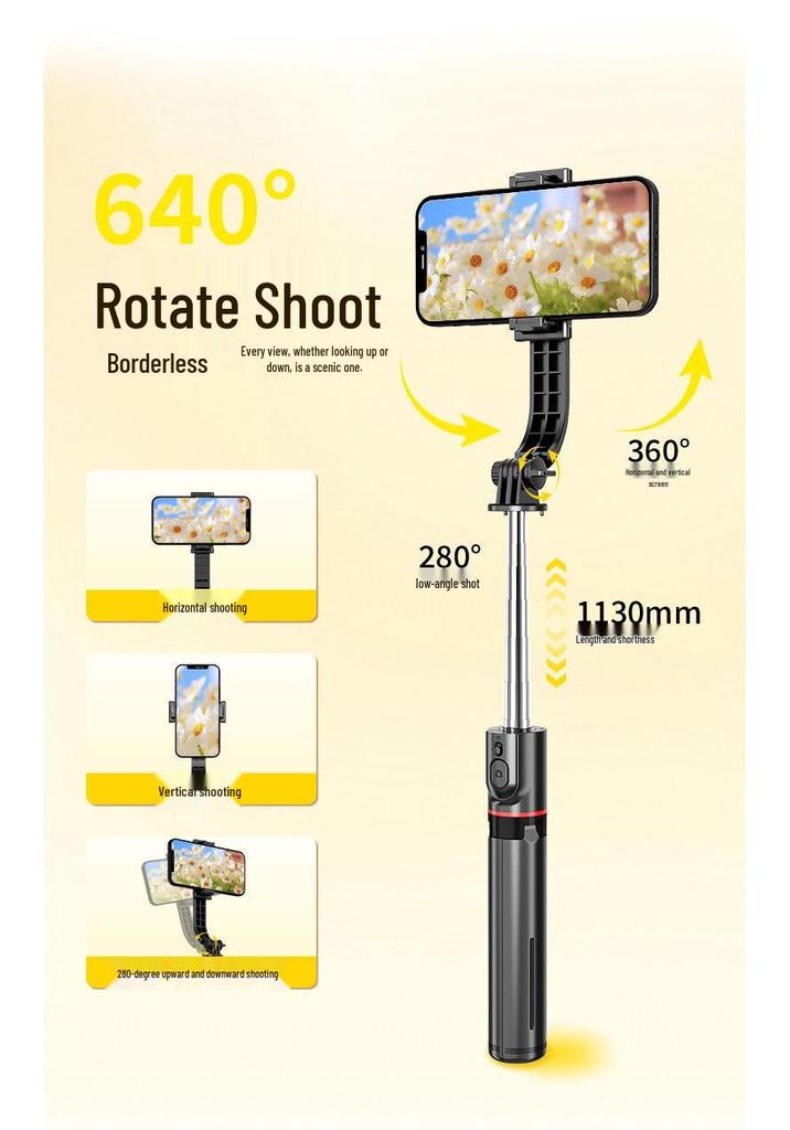 Custom Logo Mobile Phone Holder & Anti-Shake Retractable Selfie Stick Tripod for Live Streaming & Photography