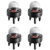 4 Piece for Primer Bulb for McCulloch For Homelite For Poulan For FS 300 WT 23A WYJ 33 34 45 92 94 86 Small Engine Replacement