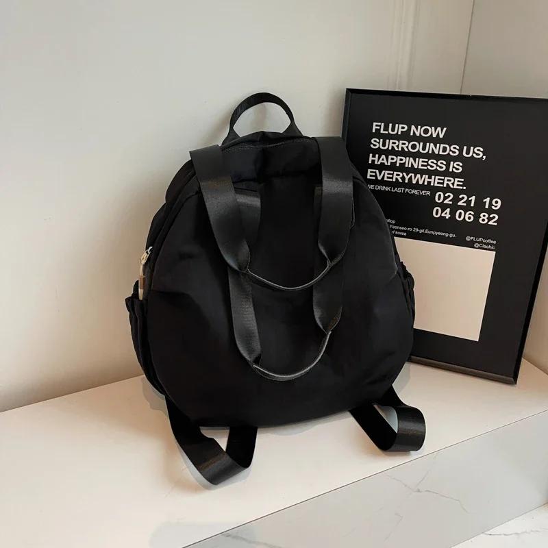 

Повседневные лаконичные сумки через плечо из нейлона с застежкой-молнией большой емкости, высококачественные швейные нитки, универсальные трендовые женские сумки