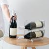 Stackable Wine Bottle Storage Rack Refrigerator Organizer Clear Plastic Shelf