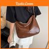 Dumpling Crossbody Retro Bag Stylish Square Bag Women Zipper Closure Casual Use