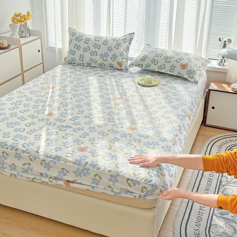 Foreign trade single product ins wind mattress three-piece set simple bedspread single piece Simmons mattress protective cover non-slip fixed
