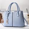 Borsa da donna semplice borsa a spalla borsa a mano in pelle PU grande capacità borsa a tracolla borsa da lista cablata